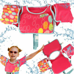 AQUASTAR Ružová plavecká vesta s rukávmi  Tuning.Cool