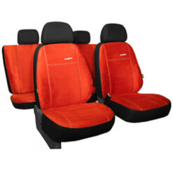 Autopoťahy Comfort tehlovo červené (alcantara) Pok-ter Tuning.Cool