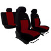 Autopoťahy Elegance bordovo-čierne (velour-velour) Pok-ter Tuning.Cool
