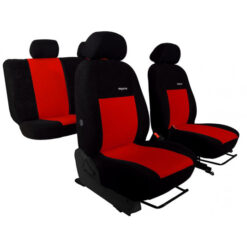 Autopoťahy Elegance červeno-čierne (velour-velour) Pok-ter Tuning.Cool