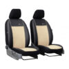 Autopoťahy Exclusive Alcantara 1+1 predné (Alcantara-koža) béžovo-čierne Pok-ter Tuning.Cool