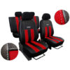 Autopoťahy GT červeno-čierne (Alcantara-koža) Pok-ter Tuning.Cool