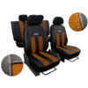 Autopoťahy GT hnedo-čierne (Alcantara-koža) Pok-ter Tuning.Cool