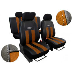 Autopoťahy GT hnedo-čierne (Alcantara-koža) Pok-ter Tuning.Cool