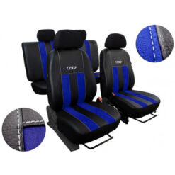 Autopoťahy GT modro-čierne (Alcantara-koža) Pok-ter Tuning.Cool