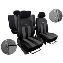 Autopoťahy GT tmavo šedo-čierne (Alcantara-koža) Pok-ter Tuning.Cool