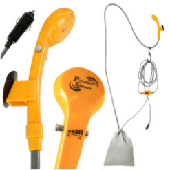 Cestovná sprcha prenosná kempingová sprcha podložka 12v  Tuning.Cool