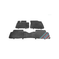 Gumené rohože KIA SORENTO IV verzia 7 pasažiermi (so sklopeným tretím radom sedadiel) (od 2020) so zvýšeným okrajom REZAW Plast Tuning.Cool