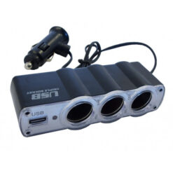 Multi zásuvka zapaľovača 3+1 USB s káblom 12/24 V CarCommerce Tuning.Cool