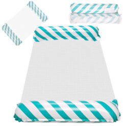 Nafukovací plážový matrac hojdacia sieť vodné lehátko kreslo bazén modrá  Tuning.Cool