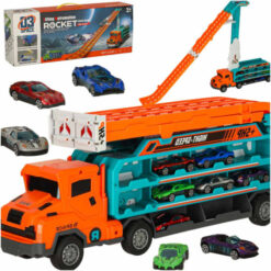 Obytný príves so šmykľavkou 6el oranžová  Tuning.Cool