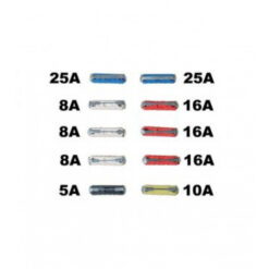 Poistky valcové sada 10ks Automax Tuning.Cool