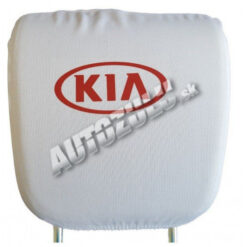 Poťah na hlavovú opierku-biela KIA 2 ks AutoZulu Tuning.Cool