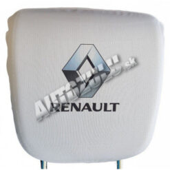 Poťah na hlavovú opierku-biela Renault 2 ks AutoZulu Tuning.Cool