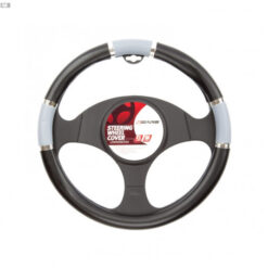 Poťah volantu SLIM 37-39 cm čierno-sivý 4cars Tuning.Cool