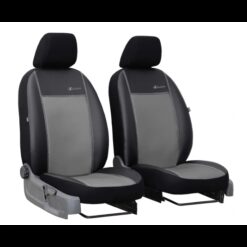Poťahy pre FIAT TALENTO 1+1 (2014) Exclusive Leather (koža) šedé (vyp) Pok-ter Tuning.Cool
