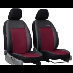 Poťahy pre Ford C-MAX I 1+1 (2003-2009)  Exclusive Leather (koža) bordová (vyp) Pok-ter Tuning.Cool