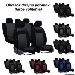 Poťahy pre HYUNDAI TUCSON II (2015-2018) VIP-B3 (textil) - 1.model + vrecká na zadnej strane Pok-ter Tuning.Cool