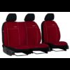 Poťahy pre TOYOTA Proace city 2+1 (od 2018) Comfort (Alcantara) červené (vyp) Pok-ter Tuning.Cool