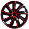 Puklice 14 palcové červeno-čierne AutoZulu Tuning.Cool