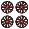 Puklice pre Alfa Romeo 14 RAPIDE red and black Versaco Tuning.Cool