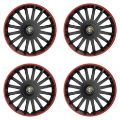 Puklice pre Alfa Romeo 15 CRYSTAL RO black Versaco Tuning.Cool