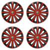 Puklice pre Alfa Romeo 15 TREND red and black Versaco Tuning.Cool