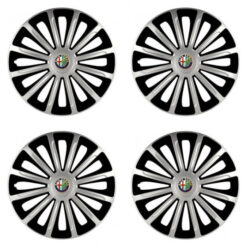 Puklice pre Alfa Romeo 15 TREND silver and black Versaco Tuning.Cool