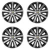 Puklice pre Alfa Romeo 16 Aviator carbon silver&black Versaco Tuning.Cool