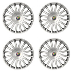 Puklice pre Alfa Romeo 16 CRYSTAL silver Versaco Tuning.Cool