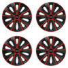 Puklice pre Audi 14 RAPIDE red and black Versaco Tuning.Cool