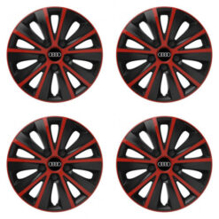 Puklice pre Audi 14 RAPIDE red and black Versaco Tuning.Cool