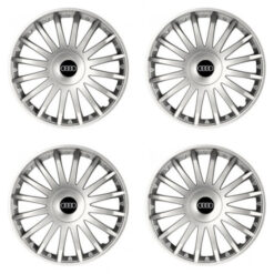 Puklice pre Audi 15 CRYSTAL silver Versaco Tuning.Cool