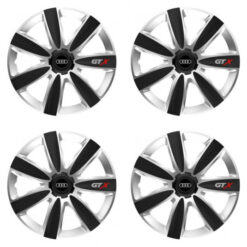 Puklice pre Audi 15 GTX CARBON silver/black Versaco Tuning.Cool
