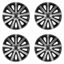Puklice pre Audi 16 Aviator carbon silver&black Versaco Tuning.Cool