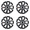 Puklice pre Audi 16 Evo black&silver Versaco Tuning.Cool