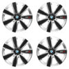 Puklice pre BMW 14 GTX CARBON silver/black Versaco Tuning.Cool