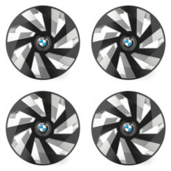 Puklice pre BMW 14 Vector RC black and silver Versaco Tuning.Cool
