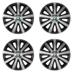 Puklice pre BMW 16 Aviator carbon silver&black Versaco Tuning.Cool