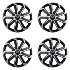 Puklice pre Citroen 15 Evo black&silver Versaco Tuning.Cool