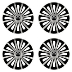 Puklice pre Citroen 16 TREND silver and black Versaco Tuning.Cool