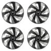 Puklice pre Citroen 16 Vector RC black and silver Versaco Tuning.Cool