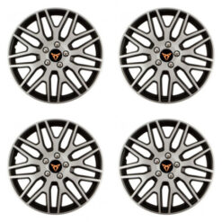 Puklice pre Cupra 16 Dakar NC silver and black Versaco Tuning.Cool
