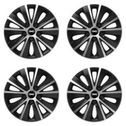 Puklice pre Dacia (nové logo) 16 RAPIDE silver and black Versaco Tuning.Cool