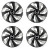 Puklice pre Dacia (nové logo) 16 Vector RC black and silver Versaco Tuning.Cool