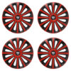 Puklice pre Dacia (staršie logo) 15 TREND red and black Versaco Tuning.Cool