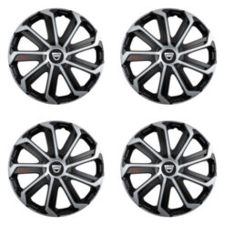 Puklice pre Dacia (staršie logo) 16 Evo black&silver Versaco Tuning.Cool