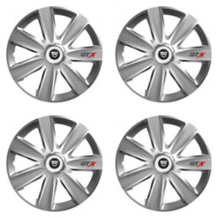 Puklice pre Dacia (staršie logo) 16 GTX CARBON silver Versaco Tuning.Cool