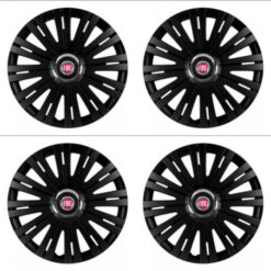 Puklice pre Fiat (červené) 15 ACTIVE RC BLACK Versaco Tuning.Cool