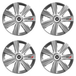 Puklice pre Honda 16 GTX CARBON silver Versaco Tuning.Cool